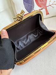 Bottega Veneta Knot Wood Clutch Bag 20.5x6x12.5cm - 5