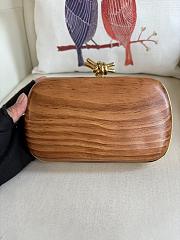 Bottega Veneta Knot Wood Clutch Bag 20.5x6x12.5cm - 4