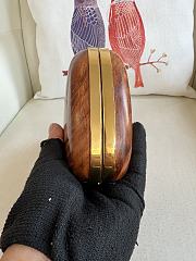 Bottega Veneta Knot Wood Clutch Bag 20.5x6x12.5cm - 2