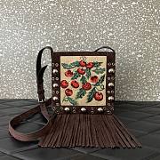 Valentino Garavani Nellcôte Small Shoulder Bag Cherryfic 20x20x3cm - 1
