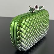 Bottega Veneta Knot Silver Green 20x12x5.5cm - 3
