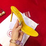 Christian Louboutin Just Nothing Yellow 10 PVC Mules - 1