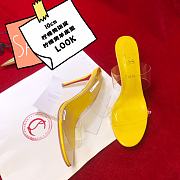 Christian Louboutin Just Nothing Yellow 10 PVC Mules - 4