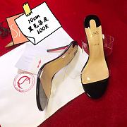 Christian Louboutin Just Nothing Black 10 PVC Mules - 4