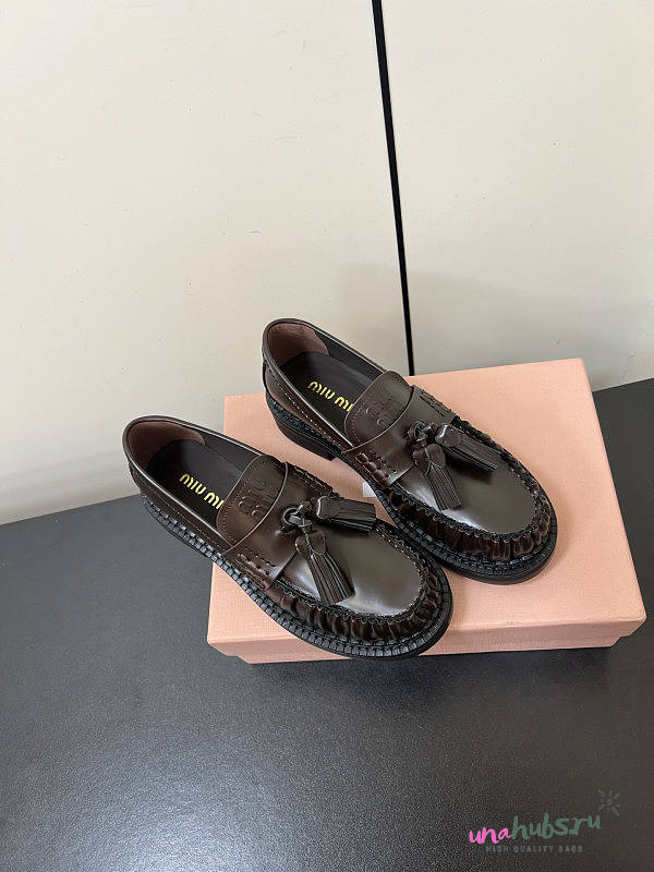 Miu Miu Brown Loafer - 1