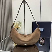 Prada Demi-lune large suede shoulder bag 42x19.5x8.5cm - 1