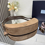 Prada Demi-lune large suede shoulder bag 42x19.5x8.5cm - 3