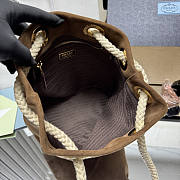 Prada Mariner small suede bucket bag 28x23.5x16.5cm - 4