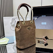 Prada Mariner small suede bucket bag 28x23.5x16.5cm - 3