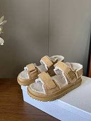 Dior Dioract Sandal Beige Suede Goatskin - 2