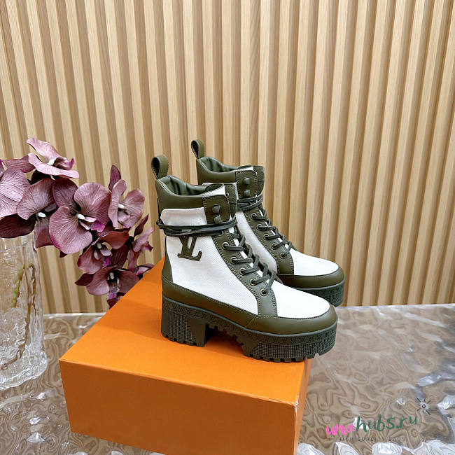 Louis Vuitton Laureate Platform Desert Boot Green - 1