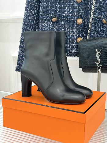 Hermes Lisa 55 Black ankle boot
