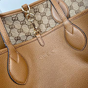 Gucci Totissima Large Reversible Tote Bag Brown 30x27x23cm - 2