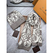 Louis Vuitton Monogram Wool Beanie In Light Brown & White - 3
