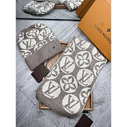 Louis Vuitton Monogram Wool Beanie In Light Brown & White - 2