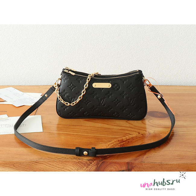 Louis Vuitton Pochette Liv Black 24.5x13.5x6.5cm - 1