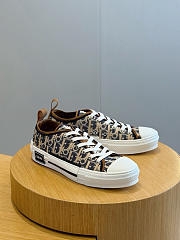 Dior B23 Low-Top Sneaker Blue Beige Raffia-Effect  - 1