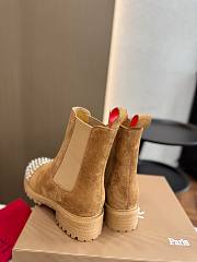 Christian Louboutin Battersea Spiked Cap Toe Suede Chelsea Boot - 4