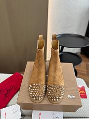 Christian Louboutin Battersea Spiked Cap Toe Suede Chelsea Boot - 3