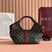 Gucci Giglio Small Tote Bag Black 25x20x15cm - 4