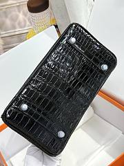 Hermes Birkin 25 Crocodile Black Silver 25cm - 3