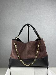 Chanel Suede Black & Brown Tote - 36x11.5x32cm - 2