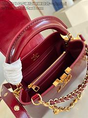 Louis Vuitton Capucines East-West Mini Grenat Red 22x12x8cm - 2