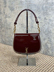 YSL Voltaire Top Handle Bag Red 21x17.5x8cm - 1