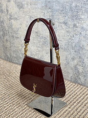 YSL Voltaire Top Handle Bag Red 21x17.5x8cm - 4