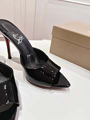 Christian Louboutin Miss Z Mule 100 mm Patent Black - 3