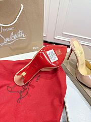 Christian Louboutin Miss Z Mule 100 mm Patent Nude - 2