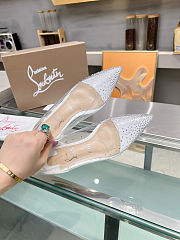 Christian Louboutin White Follies Pvc Flats - 4