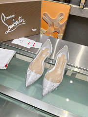 Christian Louboutin White Follies Pvc Flats - 2