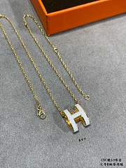 Hermes White Necklace - 1