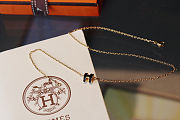 Hermes Black Necklace - 1