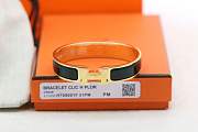 Hermes H Black Gold Bracelet - 1