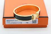 Hermes H Black Gold Bracelet - 3