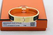 Hermes H Black Gold Bracelet - 2