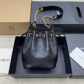 YSL Cassandre bucket bag Black 25x15.5x11cm