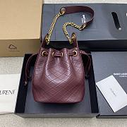YSL Cassandre bucket bag Red Wine 25x15.5x11cm - 1