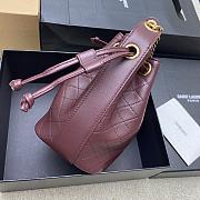 YSL Cassandre bucket bag Red Wine 25x15.5x11cm - 2