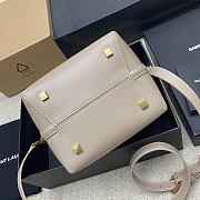 YSL LE 37 in shiny leather beige color - 20x17x13cm - 5