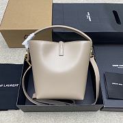 YSL LE 37 in shiny leather beige color - 20x17x13cm - 4