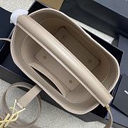 YSL LE 37 in shiny leather beige color - 20x17x13cm - 3