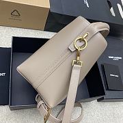 YSL LE 37 in shiny leather beige color - 20x17x13cm - 2