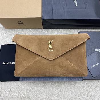 YSL Cassandre Tan Suede - 29.5x18x4.5cm