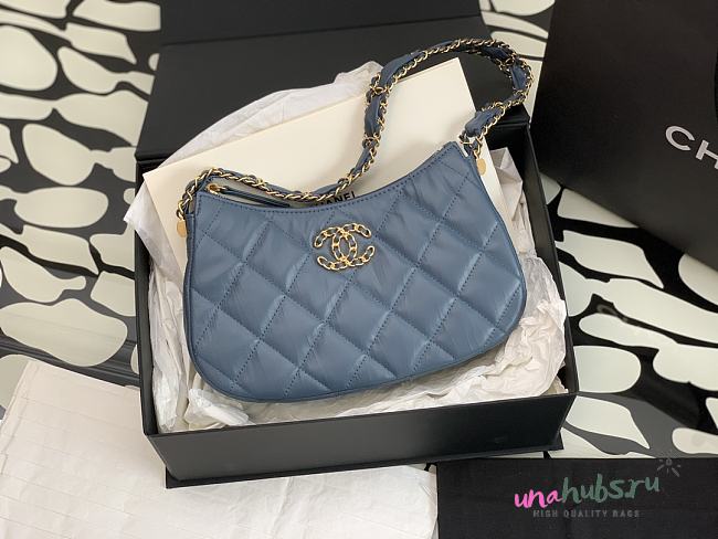 Chanel Hobo Blue 23.5x13.5x5.3cm - 1