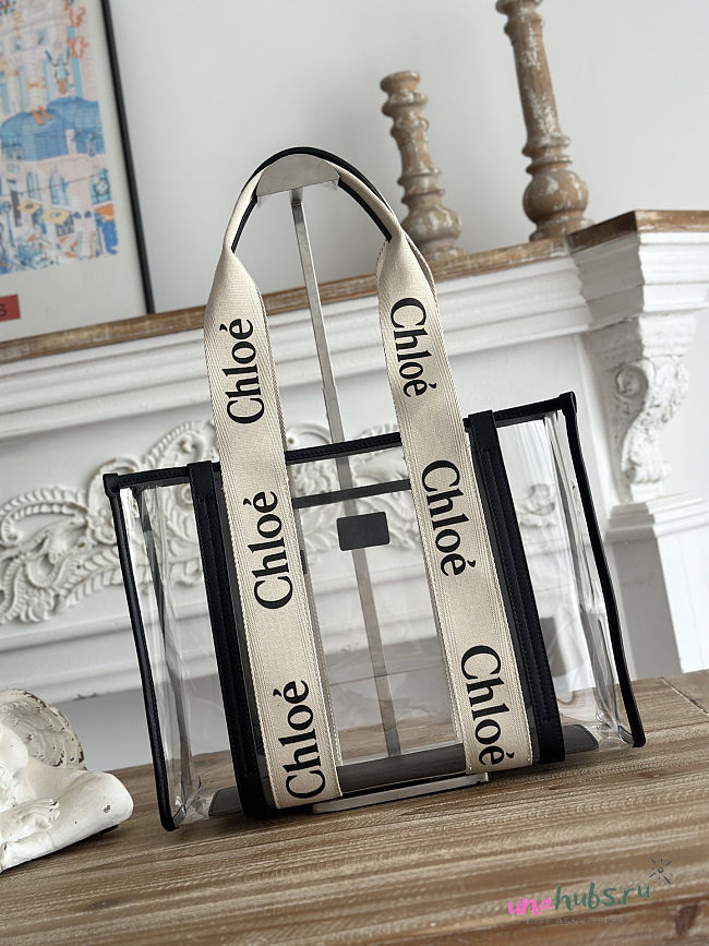 Chloé Woody Tote Bag pvc 37x26x12cm - 1