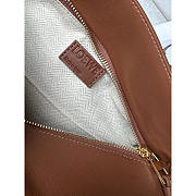 Loewe Small Puzzle Edge Landscape Bag Calfskin Pecan / Parrot Pink 24cm - 2