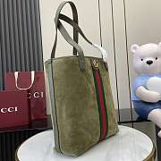 Gucci Ophidia medium tote bag Suede Green 36x30x12.5cm - 3